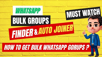 WHATSAPP GROUP FINDER AND JOINER NEW | Extract Bulk Groups from Websites | Join Bulk Groups.
