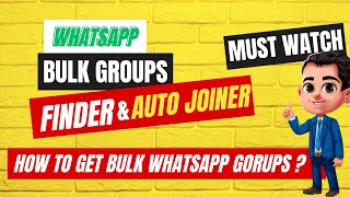 WHATSAPP GROUP FINDER AND JOINER NEW | Extract Bulk Groups from Websites | Join Bulk Groups. screenshot 4