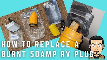 How to replace a burnt 50amp RV plug