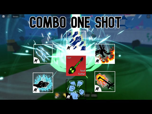 One Shot Combo with Soul Guitar + Godhuman