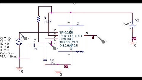 Monostable Multivibrator using 555 Timer
