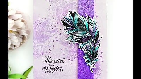 Unity Quick Tip: Tone on Tone Stamped Background + Glitter Accents