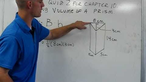 FInding the Volume of a Triangular Prism