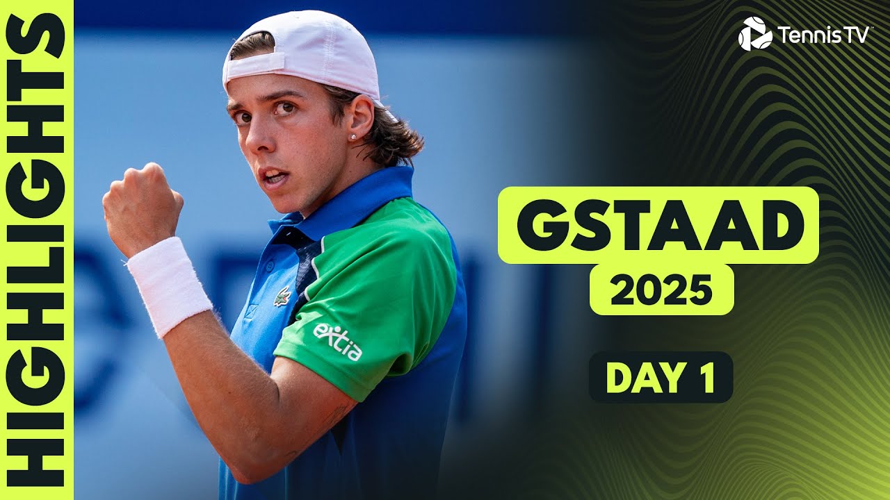 Stricker Takes On Herbet; Basilashvili, Cazaux & More In Action | Gstaad 2025 Day 1 Highlights