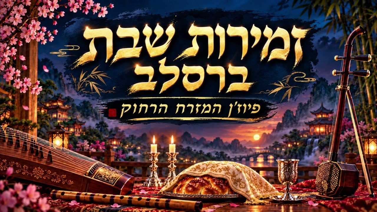🎧 זמירות שבת ברסלב – פיוז׳ן המזרח הרחוק ללא מילים | Breslov Shabbat Zemirot Far East Fusion