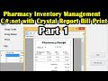 Pharmacy Inventory Management System in C#.net with Print Receipt Part 1