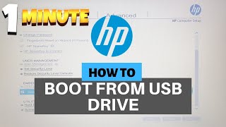 ازاي تنزل ويندوز على لابتوب HP باستخدام فلاشة |  Boot Windows 10 from USB HP LAPTOP