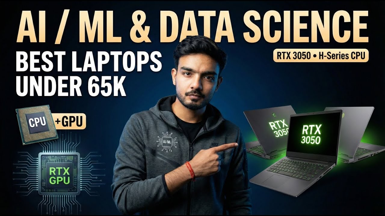 Best Laptop for Data Science & AI/ML Under ₹65,000 | CPU vs GPU Explained