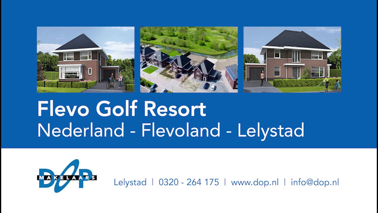 Dop Makelaars - Flevo Golf Resort - Aannemer Hof - Lelystad - drone video