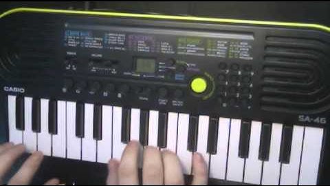 I play a little Casio SA-46 keyboard