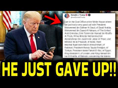 Trump Just SURRENDERED With CRAZY POST Online