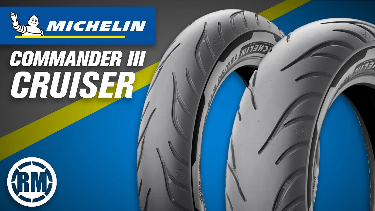 Michelin Commander III Cruiser Motorcycle Tires - YouTube