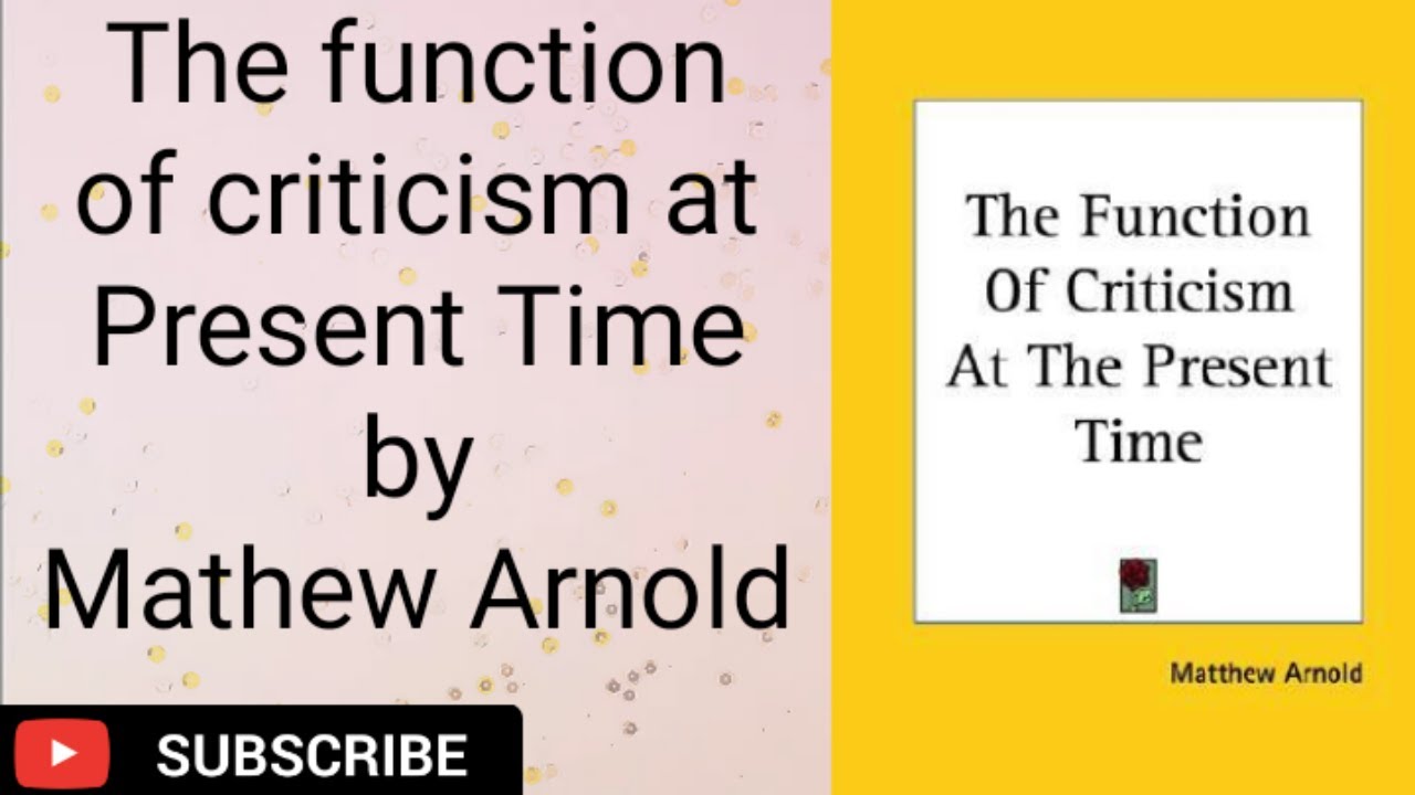 essay in criticism by arnold pdf