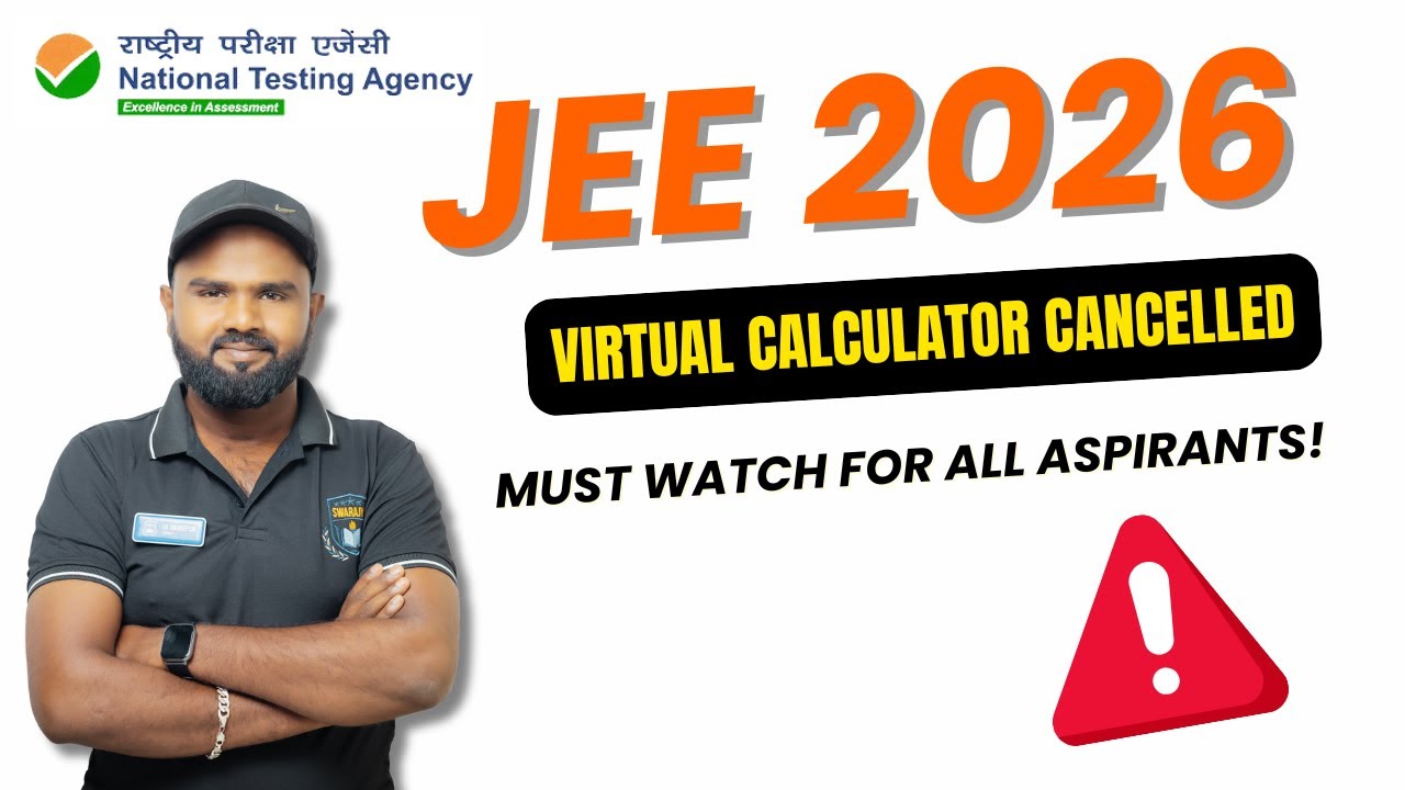 🔥 Breaking News: JEE 2026 – Virtual Calculator CANCELLED! | Big Change by NTA Explained