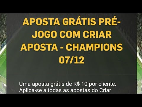 Betfair Aposta Grátis - Champions League 07/12/2021