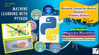 Create your own Machine learning model of Medical Research in Python| Diabetes prediction |Easy step
