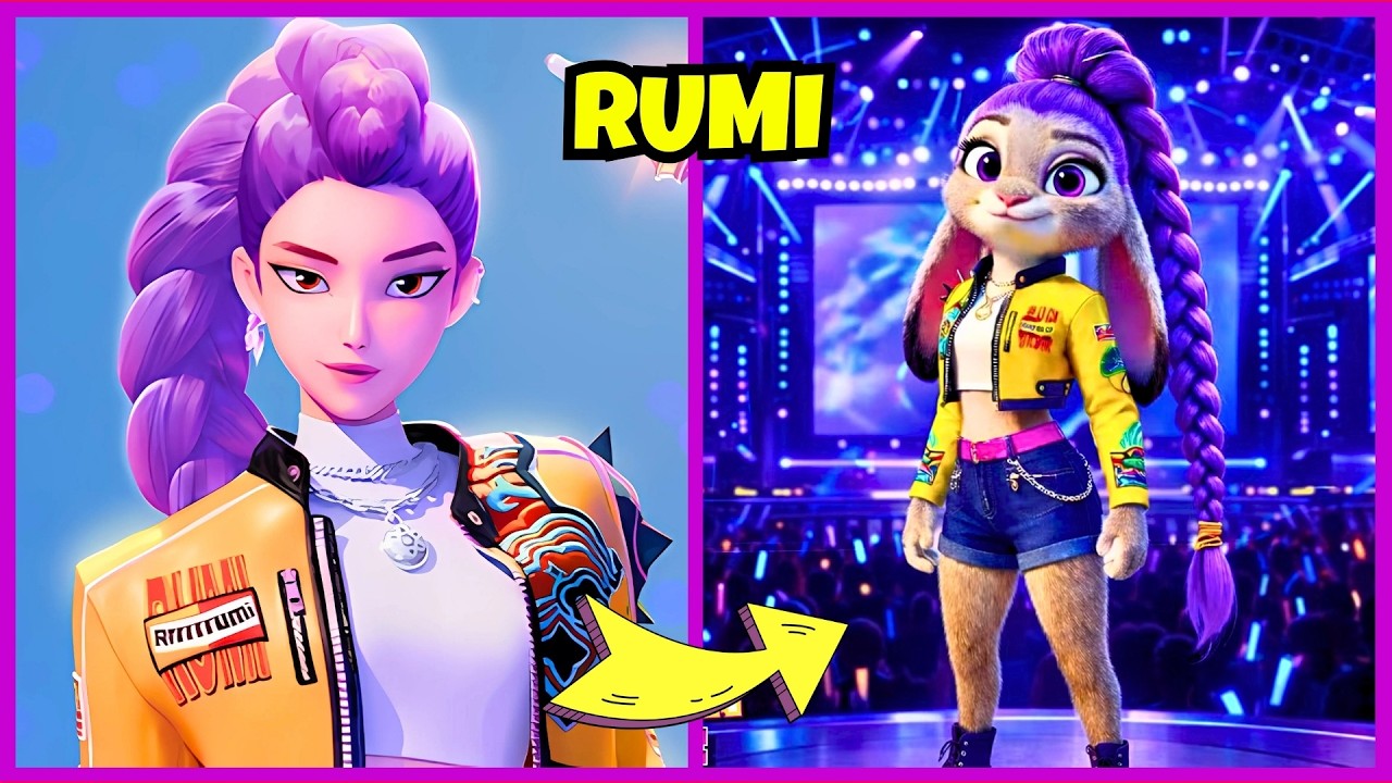 LES GUERRIÈRES DU K-POP EN version ZOOTOPIE🤯🎶 K-Pop Demon Hunters 😍 Jinu 🔥 Rumi 💜 Ari Quiz