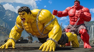 RED HULK vs YELLOW HULK EPIC BATTLE! However, THOR