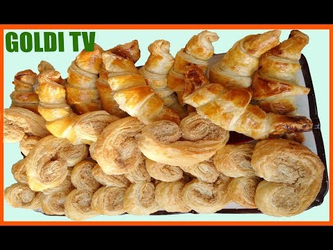 К чаю за 30 минут! 5 РЕЦЕПТОВ ИЗ СЛОЕНОГО ТЕСТА