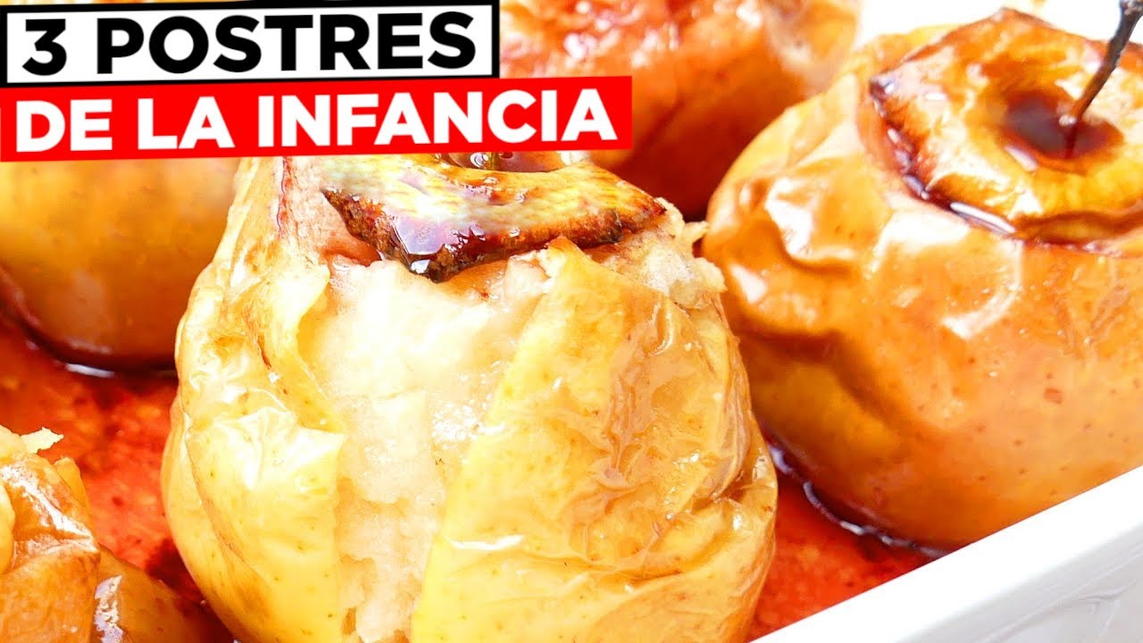 3 POSTRES de la ABUELA 🍎😍 Que TE RECORDARÁN TU INFANCIA 🍰😋 Recetas Tradicionales, fáciles y baratas.