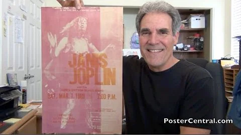 Janis Joplin Window Card 1969 w/James Cotton Blues...