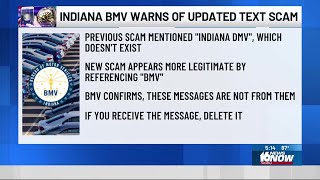 SCAM ALERT: Indiana BMV warns of updated text scam