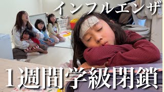 【学級閉鎖】急遽、8歳長女がインフルエンザに…突然学校も1週間休みになりました。。。