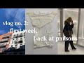 vlog no. 2: first week back at parsons (week in my life + friends + food)
