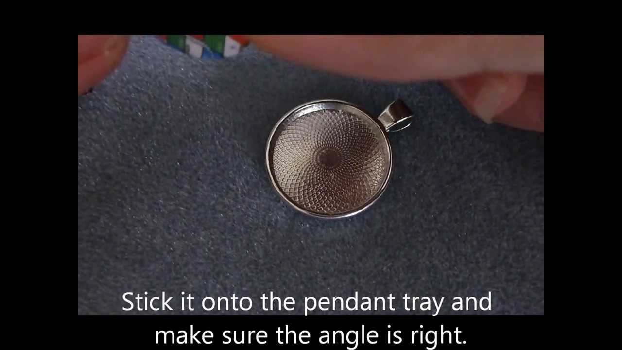 How to make Art Glass Cabochon Pendant / Charm