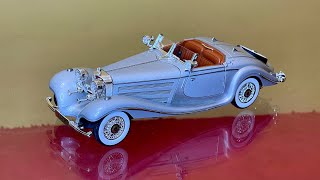 Unboxing the Most Realistic 1936 Mercedes Benz 500K Miniature 1:24 Scale Diecast Model Car