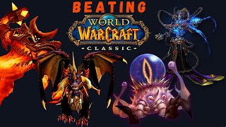 Beating WoW Classic - Rag, Nef, C'thun, and KT - First Kills