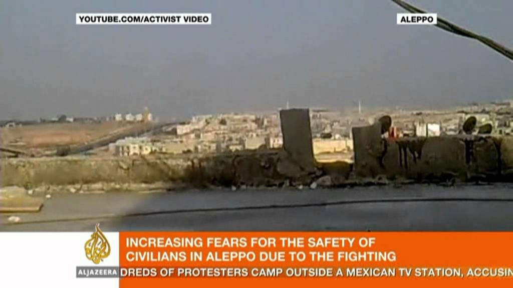 قناة الجزيرة تتحدث مع ناشط من حلب