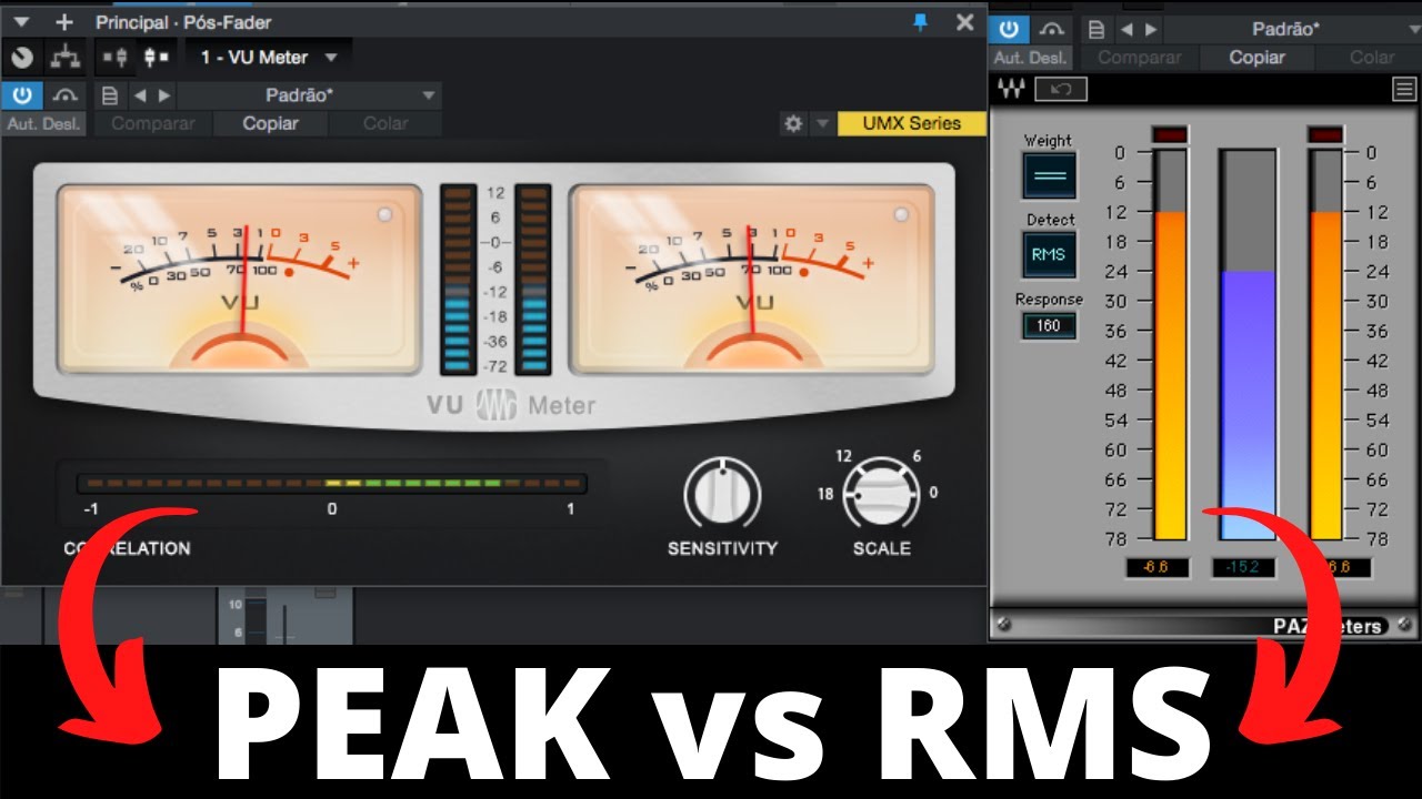 Mais Volume na Sua Masterização - Correlação Peak vs RMS na Mixagem