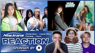 New Jeans (뉴진스) Attention , Hype Boy , Cookie , Hurt MV /REACTION | KachasBrothers