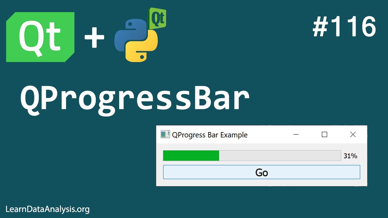 How to use QProgressBar Widget | PyQt5 Tutorial