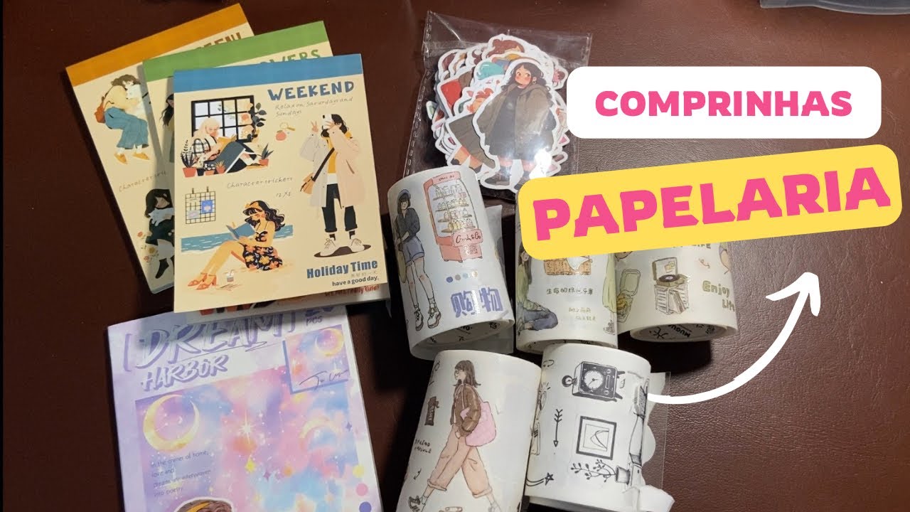 Comprinhas papelaria Adesivos e Washi Tape 