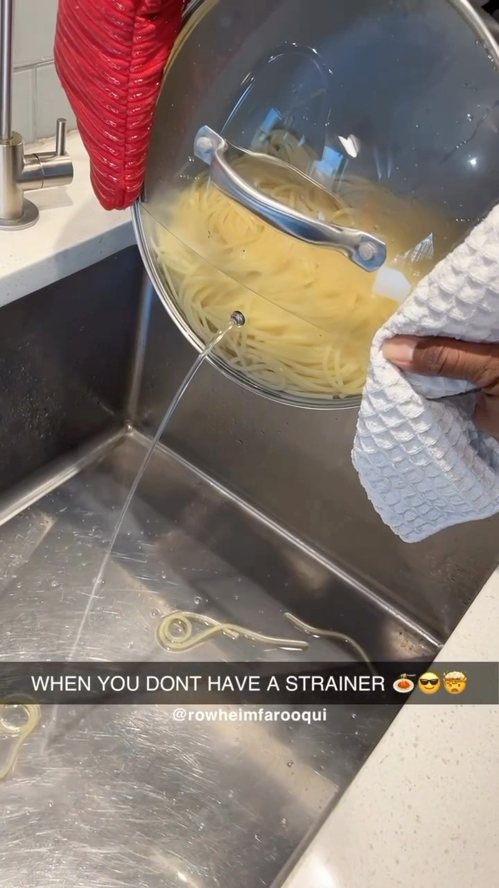 Pasta strainer HACK APPROVED
