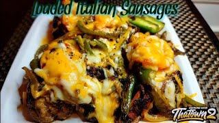 Loaded Italian Sausages | Sausage Peppers and Onions | Keto | Low Carb | Cooking With Thatown2 image