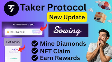 Taker Protocol Airdrop Update | How to Claim Diamonds, NFT & Earn Points | TGE Task