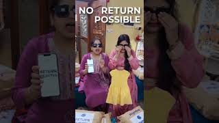 NO RETURN NO EXCHANGE / RETURN REJECTED #ai #aishorts #myntra #flipkart #amazon #onlineshopping