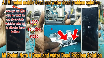 Mi Redmi Note 4 Dead Problem Solution Water Dead#vikastech#mobilerepairing #mobile#chargingsolution