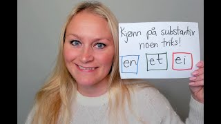 Video 1070 Kjønn på substantiv,  tips og triks!