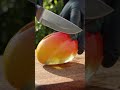 🥭 Cutting a Crystal Glass Mango 🔪💎 | Ultra Satisfying Macro #shorts #hyperrealistic