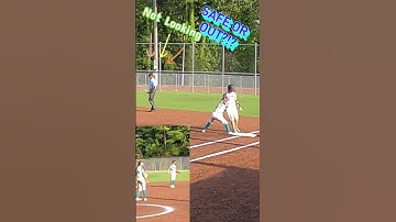 Caught Napping at First! Safe or Out? You Decide! 🥎👀 #shorts
