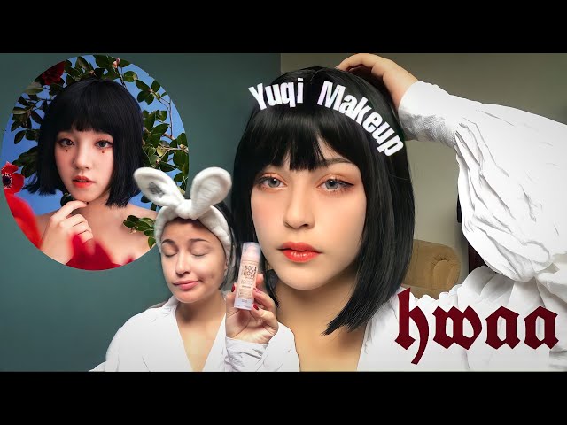 (G)I-DLE YUQI ‘화(火花) (HWAA)’/ makeup inspiration 🇧🇷 class=