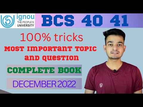 BCS 041 and BCS 40 important topics and Questions - YouTube