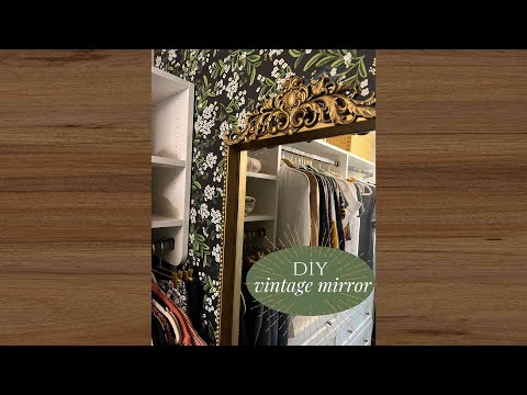 Video: Verfraai het interieur: vintage spiegels in een houten frame