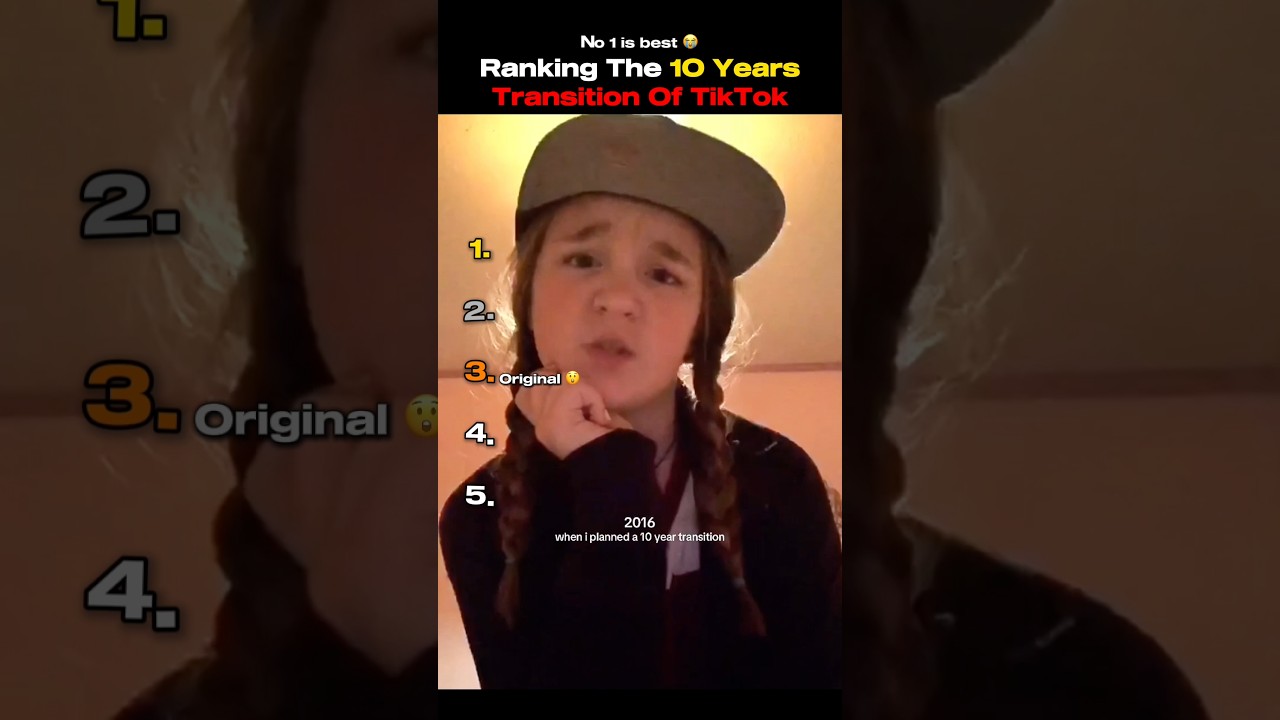 Ranking 10 Years Transition Of TikTok 