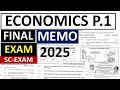 MEMO 2025 GRADE 12 ECONOMICS P.1: JUNE EXAM  EXAMS 2025  GRADE 12 2025 [THUNDEREDUC] FINAL EXAMS
