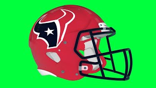 Houston Texans 2022 Battle Red Alternate Helmet Green Screen Logo Loop Chroma Animation